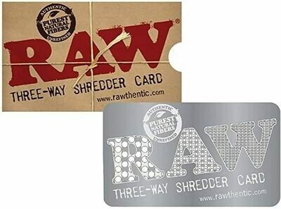 Raw - Three-way shredder card