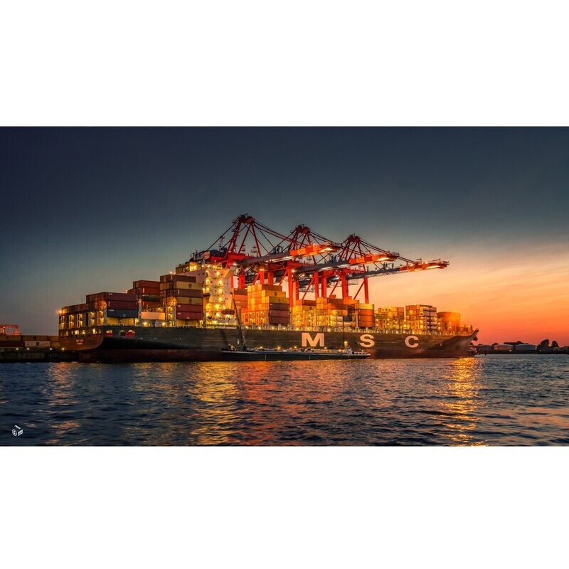 Hamburg Foto Datei - Containerschiff im Abendlicht, Abmessung nach Wunsch, max. Höhe 157,76 cm x Breite 280,53, zum Selbstdruck, Lieferung per filesharing Hamburg Foto Datei - Containerschiff im Abendlicht, Abmessung nach Wunsch, max. Höhe 157,76 cm x Breite 280,53, zum Selbstdruck, Lieferung per filesharing