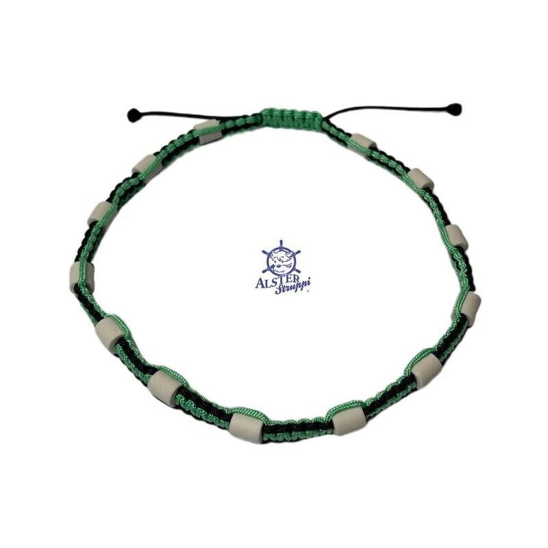 Keramikhalsband für Hunde mit Pipes, Schmuck, größenverstellbar, extra dünn aus Paracord Typ 1