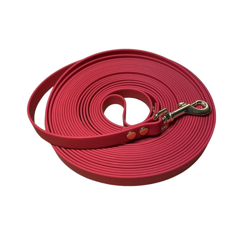Schleppleine aus Coated Webbing 16 mm Breite weinrot