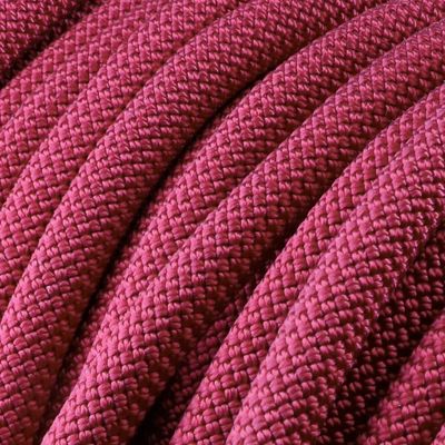 Halsband, zweifach, Farbe weinrot, mit Leder und Schnalle
