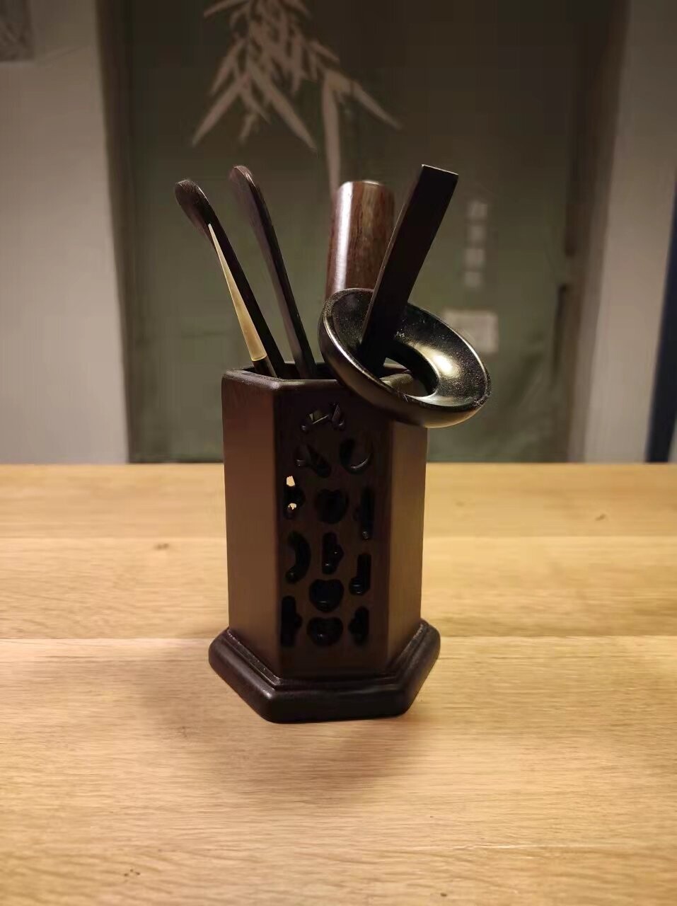 Outils pour la cérémonie du thé
