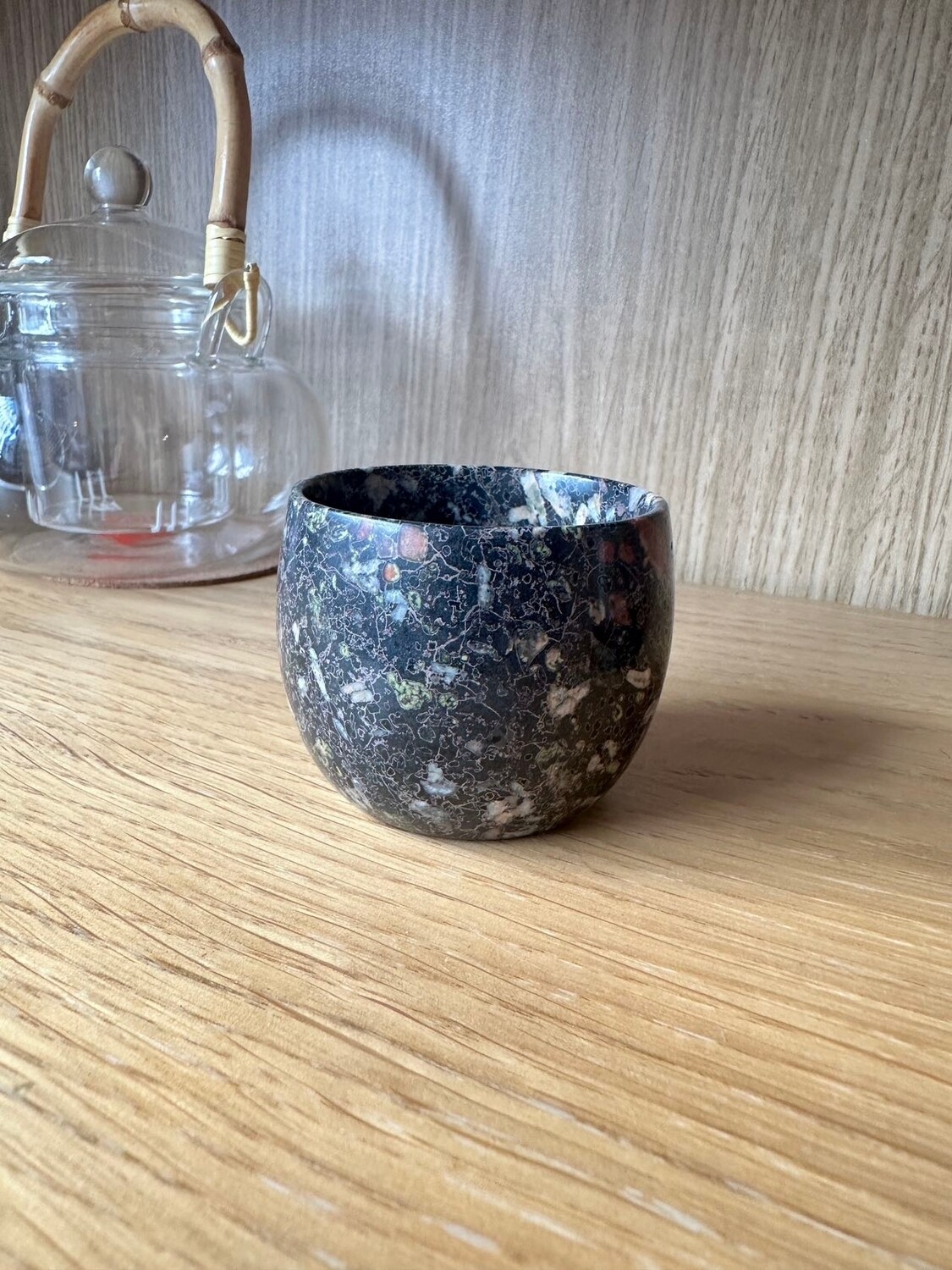 Tasse en jade fleur de prunier
