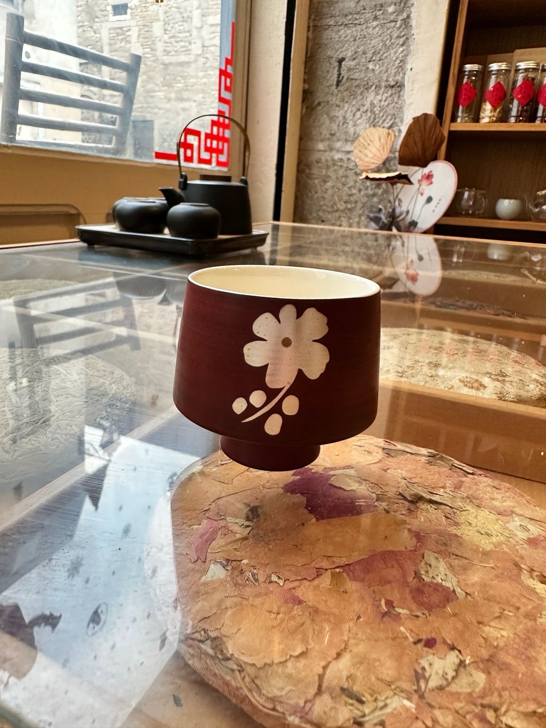 Tasse argentée
