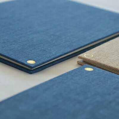 Small Concertina Sketchbook Denim Small Concertina Sketchbook Denim