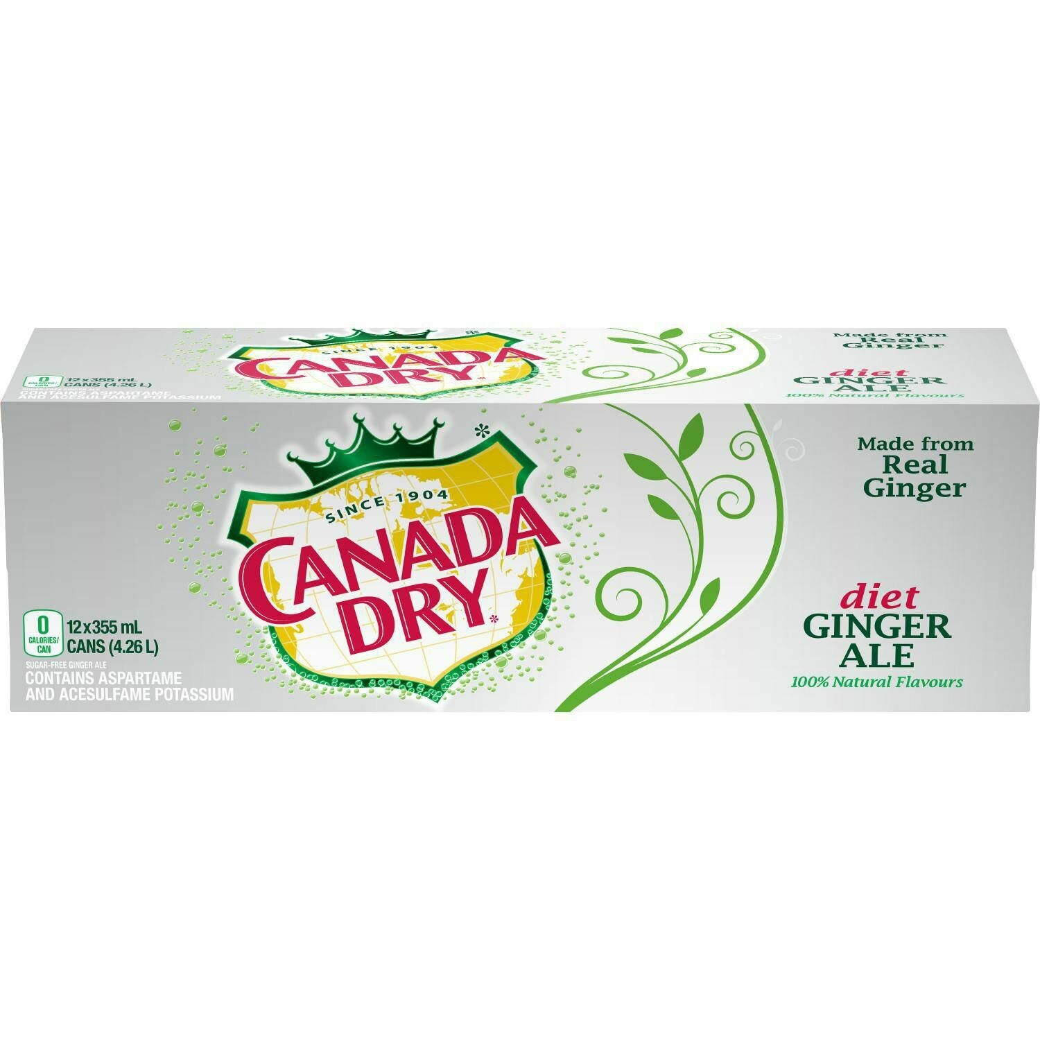 Canada Dry® Diet Ginger Ale 355 mL Cans, 12 Pack