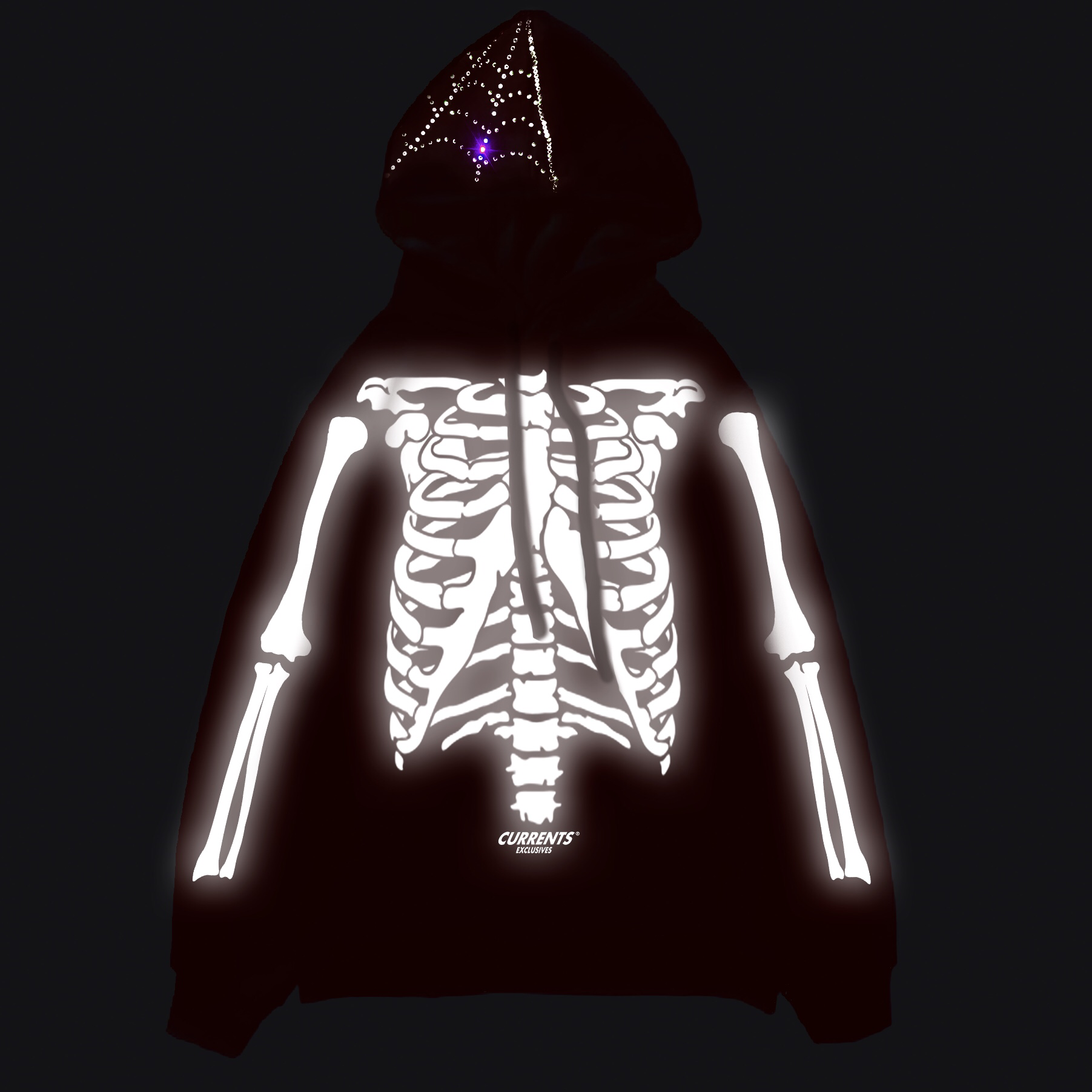 red skeleton sweater