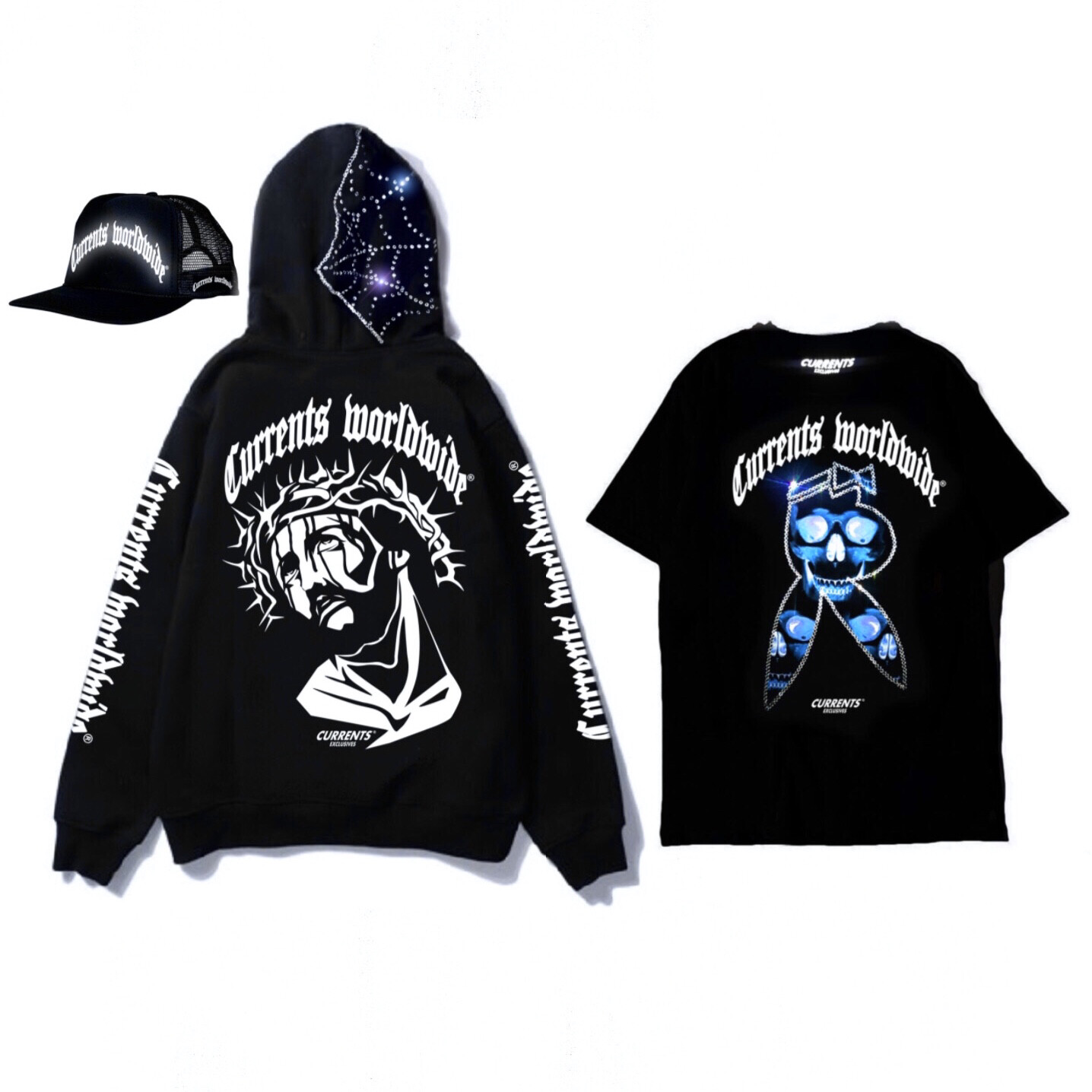 revenge pinstripe hoodie