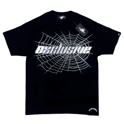 Currents Exclusive White Spiderweb Black Tee (FRONT ONLY) ☁️