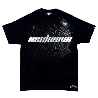 Currents Exclusive Black Spiderweb Black Tee (FRONT ONLY) ☁️