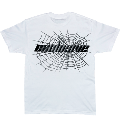 Currents Exclusive Black Spiderweb White Tee (FRONT & BACK) ☁️