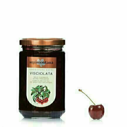 Confiture extra de cerises sauvages 350g Confiture extra de cerises sauvages 350g