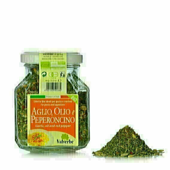 Herbes aromatiques Ail huile et piment 60G Herbes aromatiques Ail huile et piment 60G