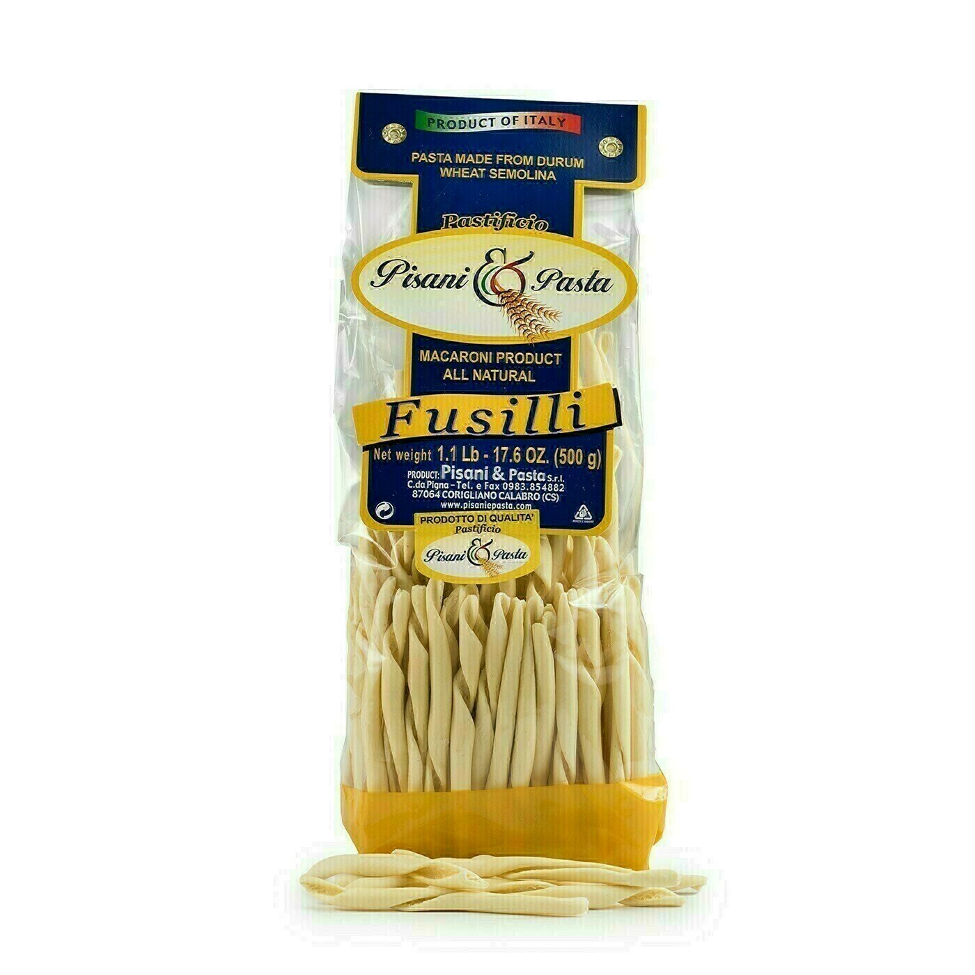 Fusilli au Blé Dur 500g Fusilli au Blé Dur 500g