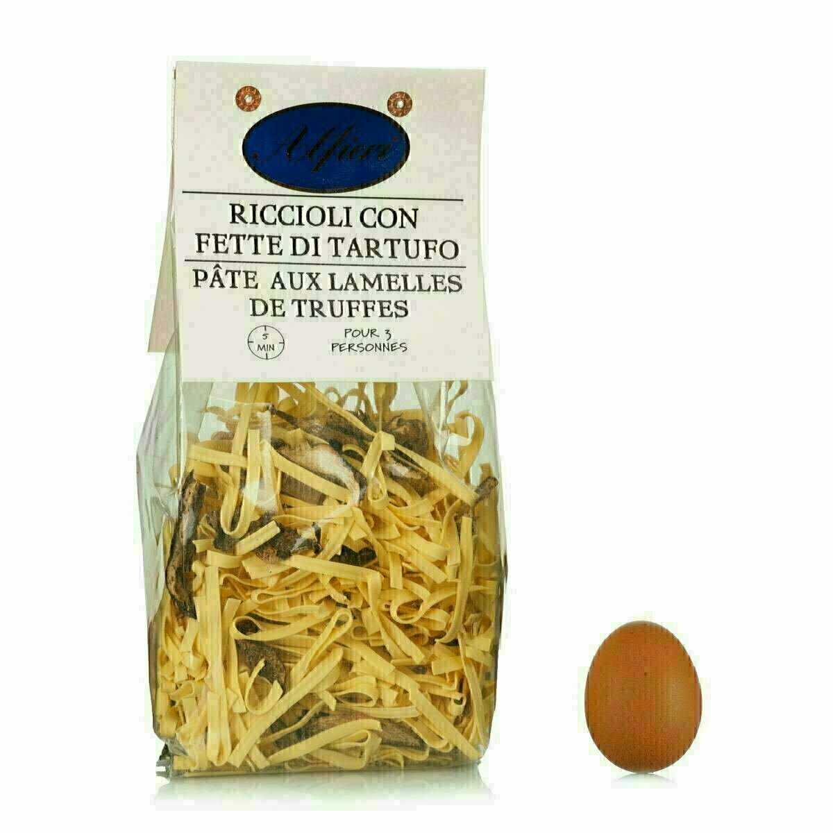 Riccioli aux œufs avec brisures de Truffe 250g Riccioli aux œufs avec brisures de Truffe 250g