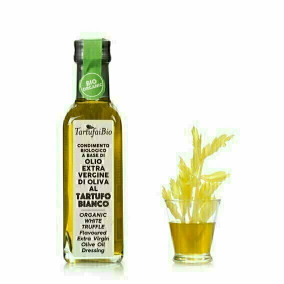 Huile d'olive extra vierge bio aromatisée à la truffe blanche 100ML Huile d'olive extra vierge bio aromatisée à la truffe blanche 100ML