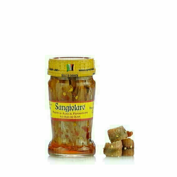 Filets d'anchois au piment 90G Filets d'anchois au piment 90G