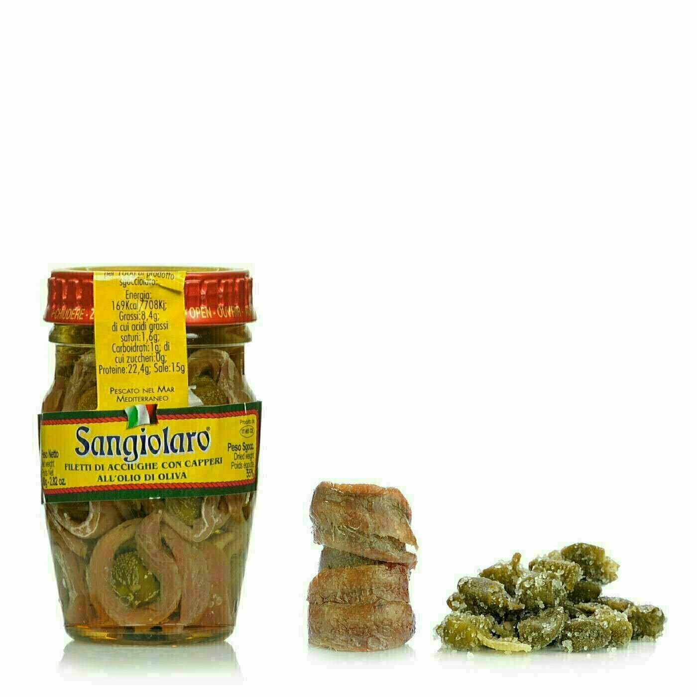 Filets d'Anchois Et Câpres 80g Filets d'Anchois Et Câpres 80g