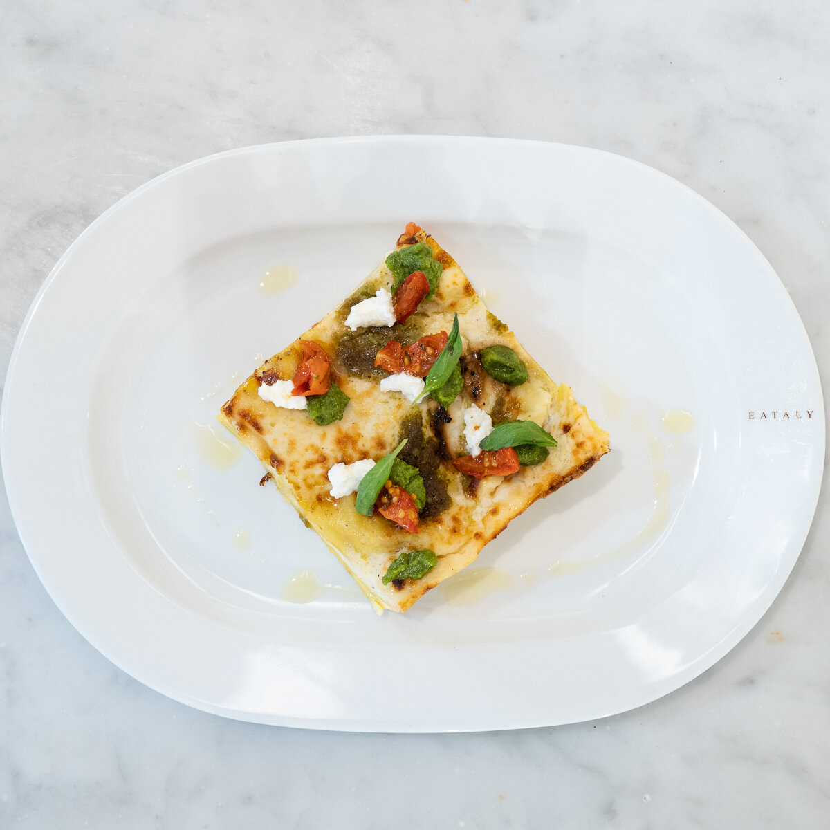 Lasagnes végétariennes aux tomates jaunes, burrata et pesto de Prà 250g Lasagnes végétariennes aux tomates jaunes, burrata et pesto de Prà 250g