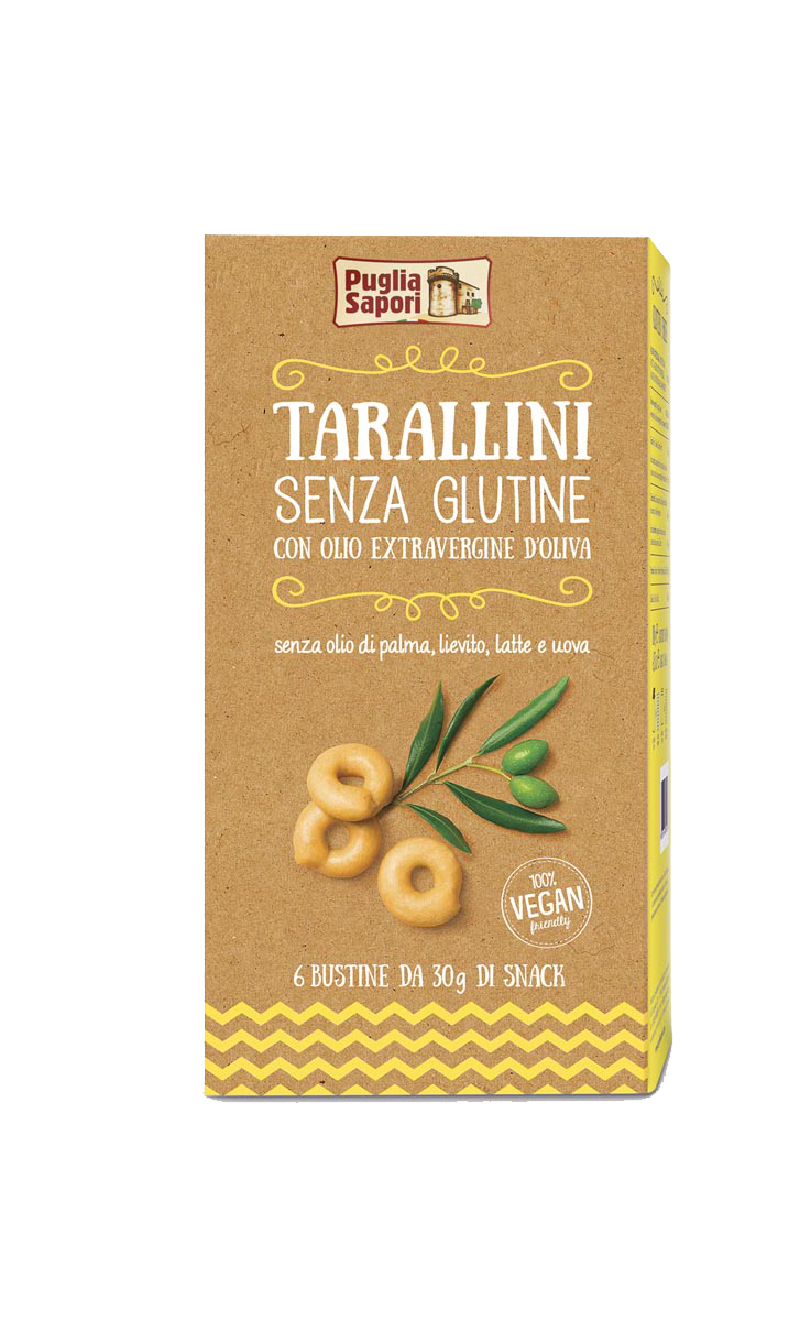 Tarallini sans gluten à l'huile d'olive extra vierge 180g Tarallini sans gluten à l'huile d'olive extra vierge 180g