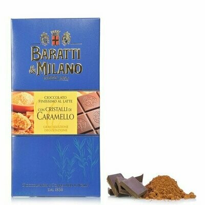 Tablette de chocolat au lait et caramel 75g Tablette de chocolat au lait et caramel 75g