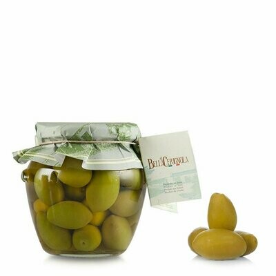 Olives vertes Bella di Cerignola 580g Olives vertes Bella di Cerignola 580g