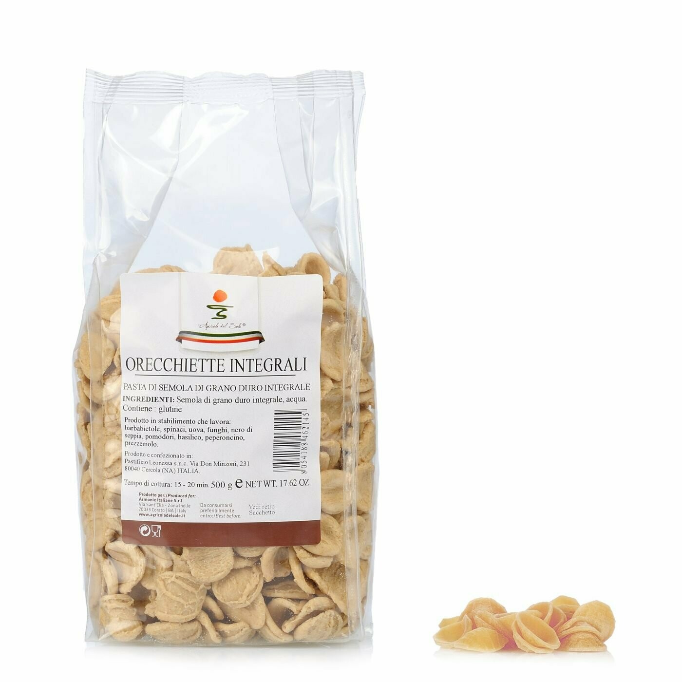 Orecchiette au blé complet 500g Orecchiette au blé complet 500g