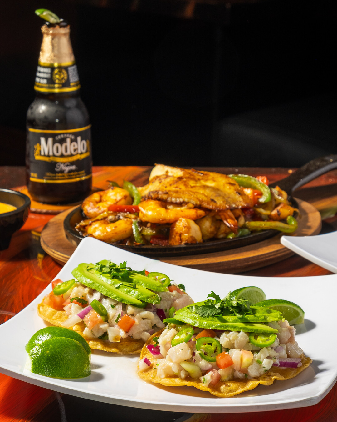 Tostadas de Ceviche de Camaron