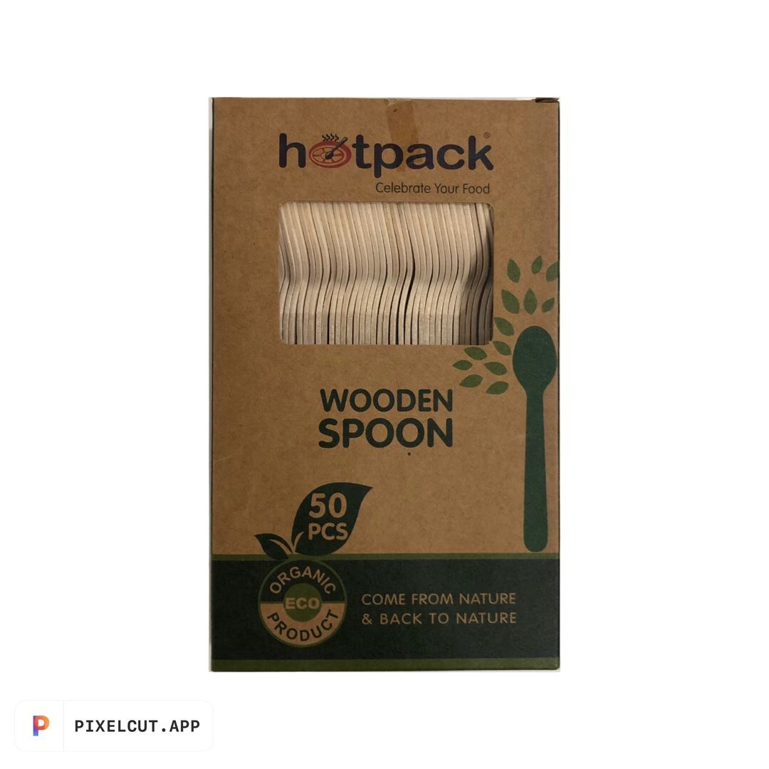 Colher de Bamboo Descartável (Pack 50 unidades)