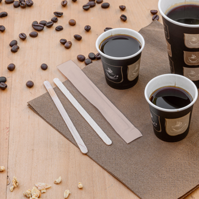 Mexedor café embalado 0,5x11,4x0,15cm (Pack 1000 unidades)