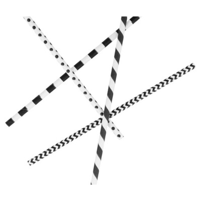 Palhinha direita riscas embalada Ø0,60x20cm (Pack 200 unidades)