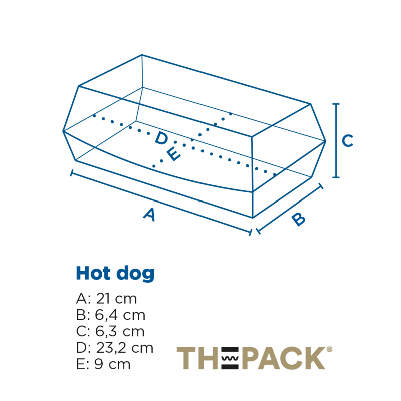 Embalagem THEPACK 23,2x9x6,3cm (Pack 10 unidades)
