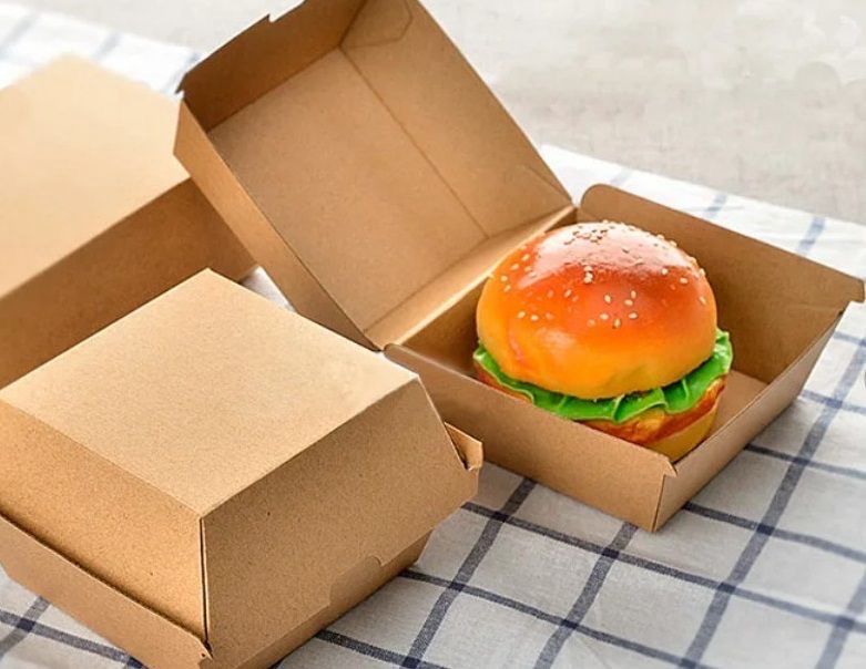 Embalagem de cartão hamburger 