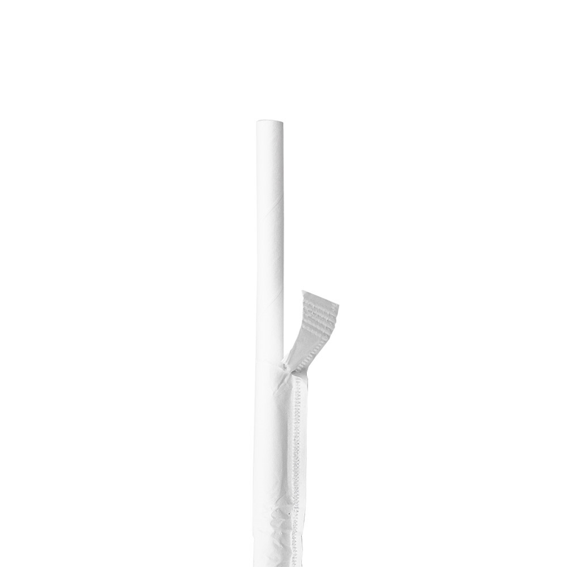 Palhinha de papel embalada Ø 0,80x20cm (Pack 100 unidades)
