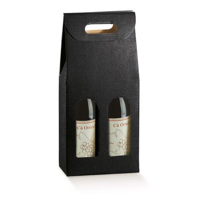 Embalagem para 2 garrafas 18x9x34cm