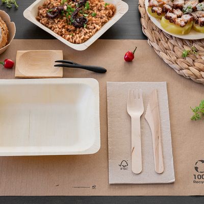 Faca de Bamboo Descartável (Pack 50 unidades)