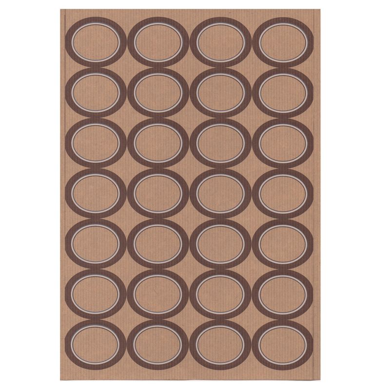 Folha A4 de 28 etiquetas rectangulares 4,5x3,6cm