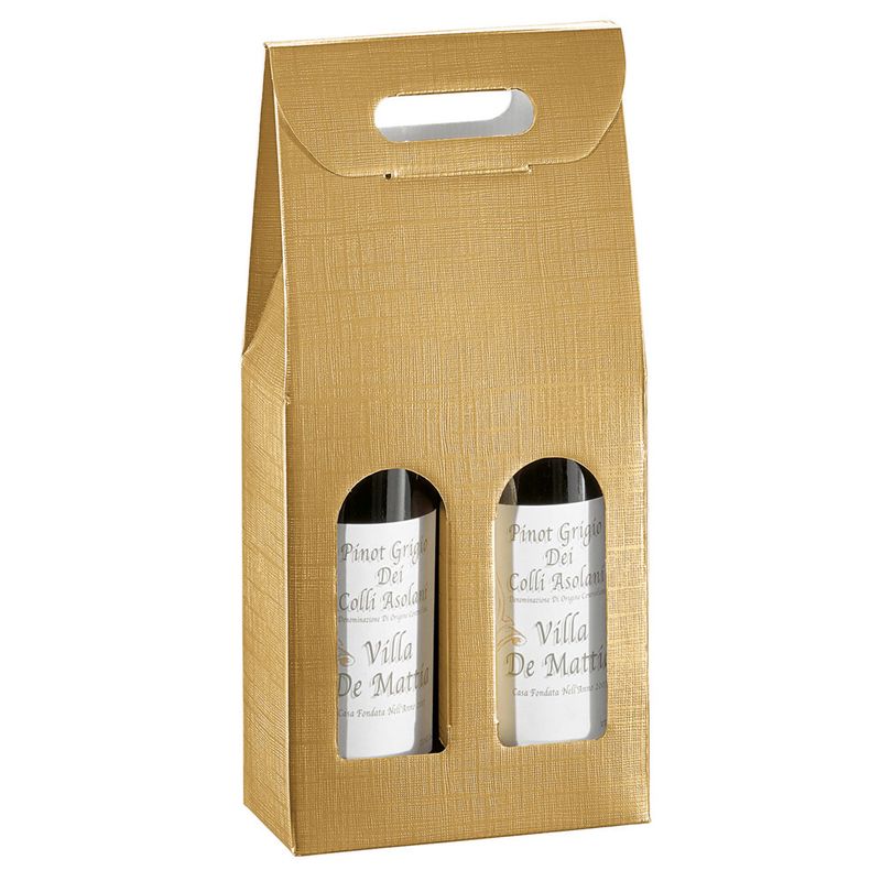 Embalagem 2 garrafas EL DORADO 18x9x34cm