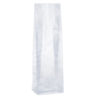 Saco BOPP celofane fundo quadrado 090x270+30mm (Pack 100 unidades)