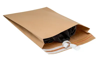 Bolsa de papel e-commerce aba adesiva com cola Hotmelt 320x430+080