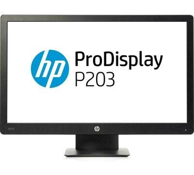 HP 20" P203 Monitor (1 VGA Port, 1 Display Port)