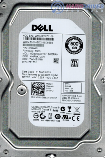 DELL internal hard disk 500 GB Desktop (7200 RPM)