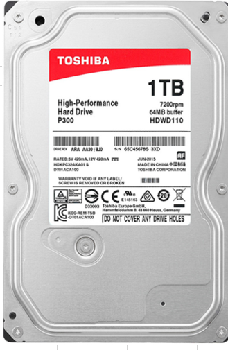 TOSHIBA  (7200 RPM)  Internal desktop hard disk 1TB