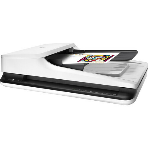 HP SCANNER 2500 f1 - Flatbed, ADF,Scan Speed: 20 PPM ,Scan Resolution: 
Up to 600 DPI (ADF),Up to 1200 DPI (Flatbed)
 Automatic Document Feeder Capacity ,Standard, 50 Sheets Scan File Format:  
PDF,