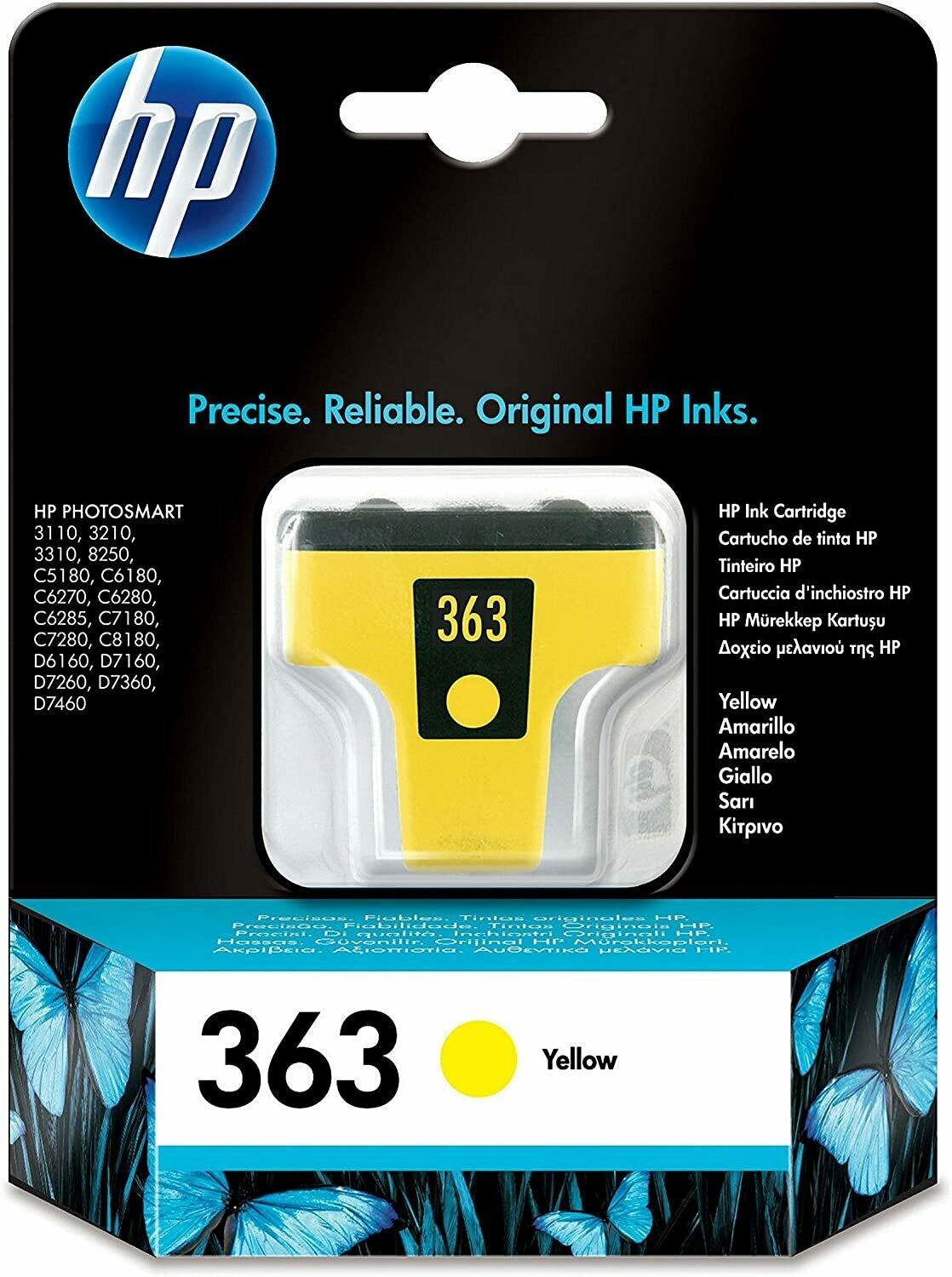 HP 363 YELLOW-PRINTS UPTO 500 PAGES