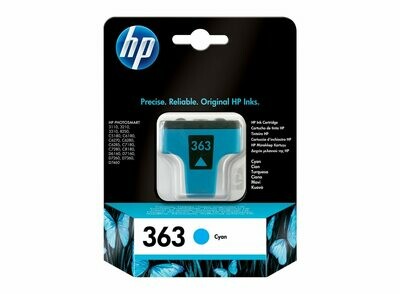 HP 363 CYAN-PRINTS UPTO 400 PAGES