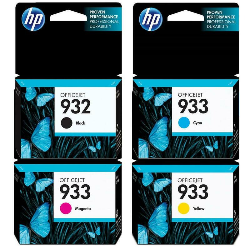 HP 932/933 COMBO PACK ( 4 PACK)-PRINTS APP Balck 1000 Pages &amp; @ Colour 825 Pages