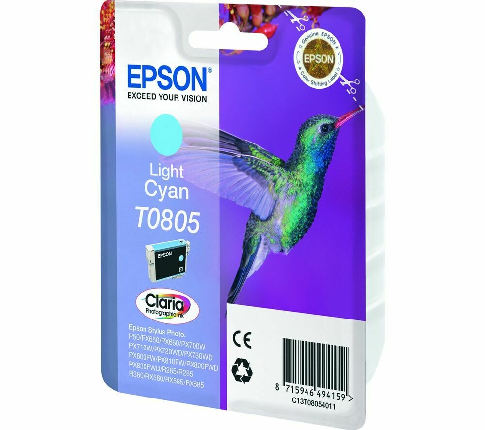 EPSON T0805 L.CYAN-FOR USE IN EPSON P50/PX660