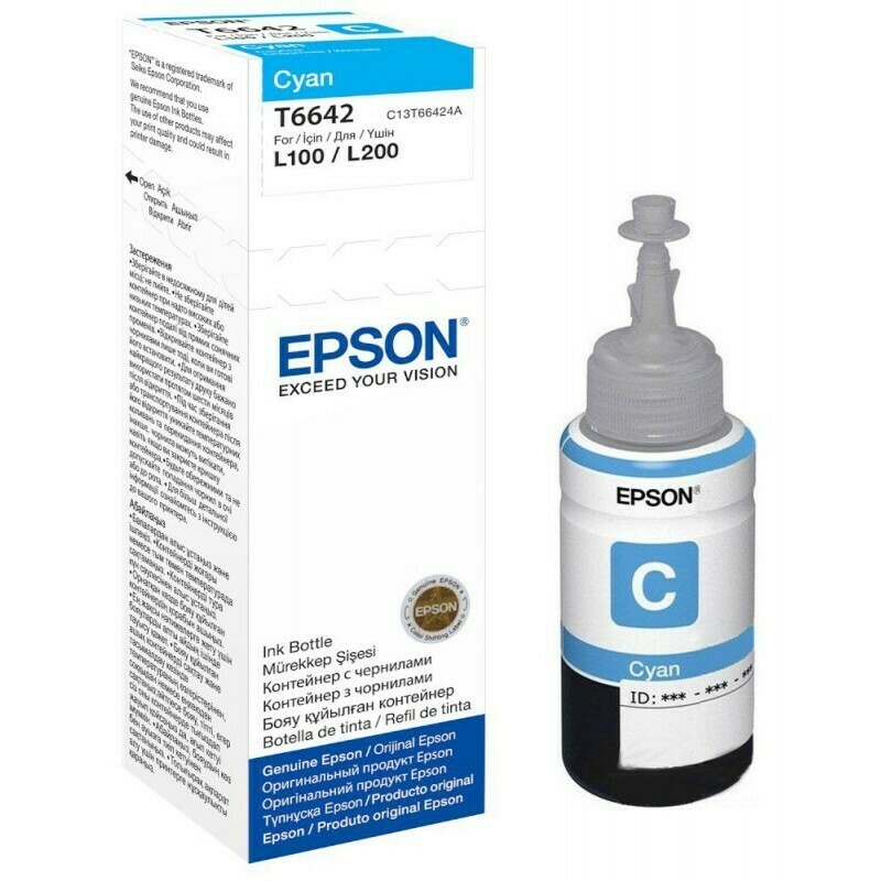 EPSON T6642 CYAN-FOR USE IN EPSON L100/L200