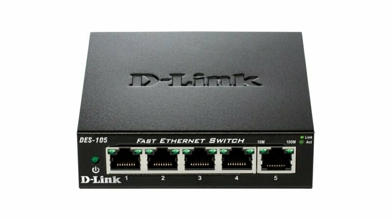 D-LINK  DES-1005A  5 PORT 10/100 DESKTOP SWITCH